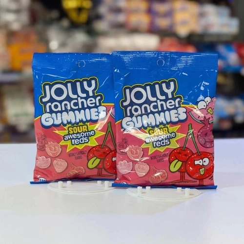 Jolly Rancher Gummies Sour Awesome Reds 184g x 2 Bags