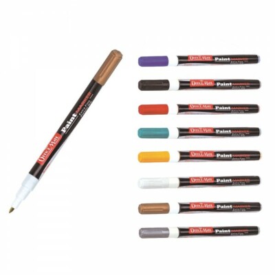 10 Stück Paint Marker Stifte Permanent Kunst Rock Metall Glas Kiesel Wasserdicht in Gold