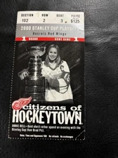 Kristen Annie Bell Detroit Red Wings Ticket 2000 Anna Loves Hockey Frozen disney
