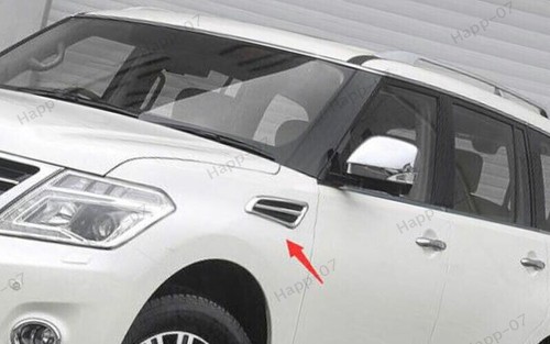Fit For Nissan Armada Patrol Y62 2017-2024 Red Side Fender Air Wing Vent Cover - Picture 6 of 7