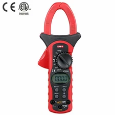 UNI-T UT206A Digital LCD Clamp Meter Multimeter AC DC Voltage Amp Ohm Tester