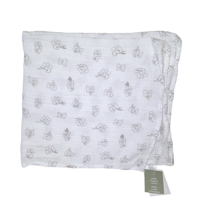 H&M Gray Koala White Muslin Lovey Security Blanket 23