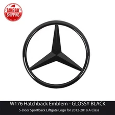 Gloss Black Rear Boot Emblem Star Badge For Mercedes A Class W176 A1768170016