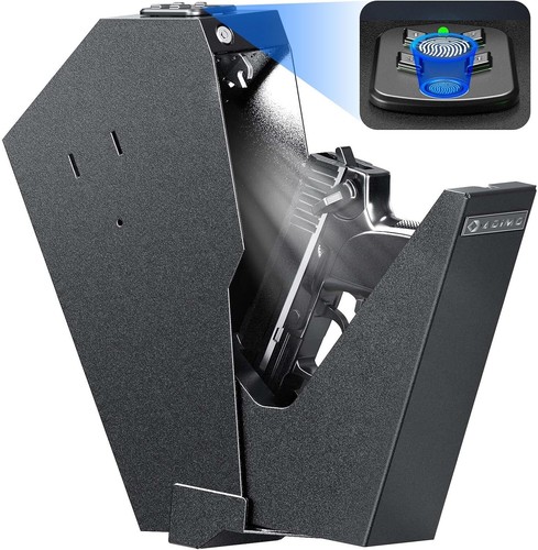 Caja fuerte para pistola ADIMO, pistola biométrica segura para huellas dactilares acceso rápido caída - Imagen 7 de 14