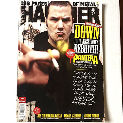 METAL HAMMER Magazine FEB 2012 Issue #227 Printed in UK DOWN PANTERA RARE