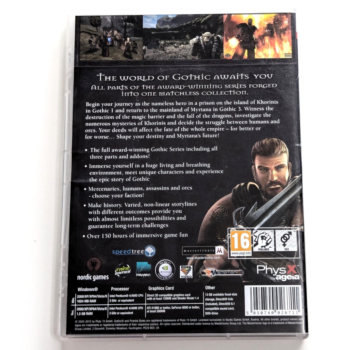 Gothic: Complete Collection - PC DVD - 1, 2, 3, Night of Raven