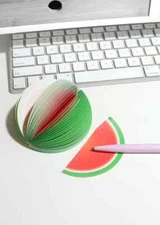 Watermelon 3D Fruit Notepad Decorative Memo Notes Stationery 125 Sheets New
