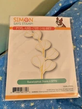 Simon Says Stamp! - Foil and Cut Die Set - Eucalyptus Stem #S770 NEW