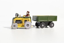 * Zabawka blaszana MAŁY CIĄGNIK z PRZYCZEPĄ °° Tin Toy °° Jouet en Tôle °°