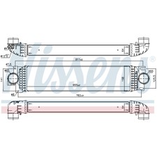 Ladeluftkühler Turbokühler LLC NISSENS für Ford Mondeo V Turnier S-Max FORD USA