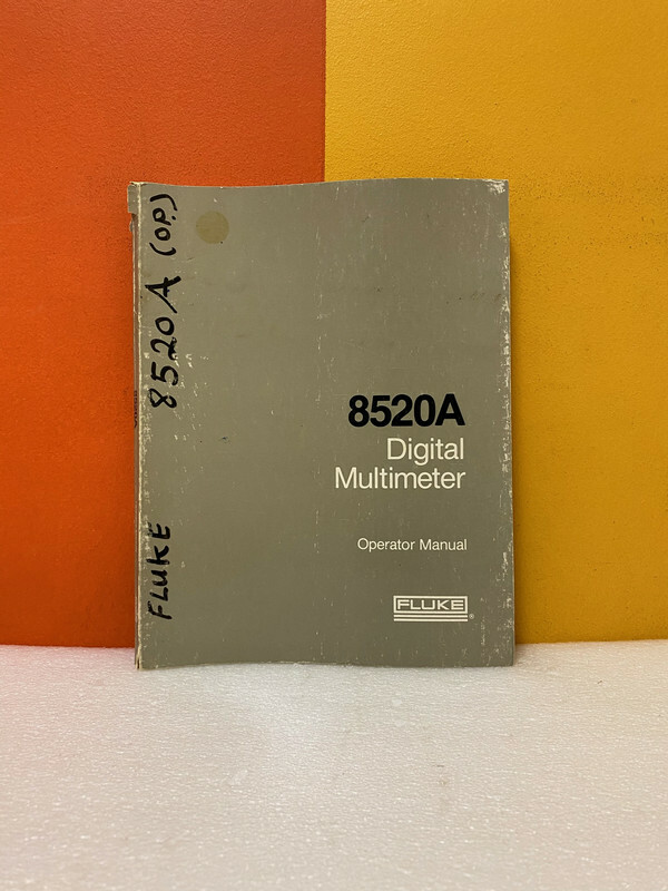 Fluke 541979 8520A Digital Multimeter User Guide Manual