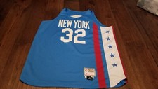 Julius Erving Mitchell Ness 1975-76 Nets Jersey Size 60 Mens Powder Blue