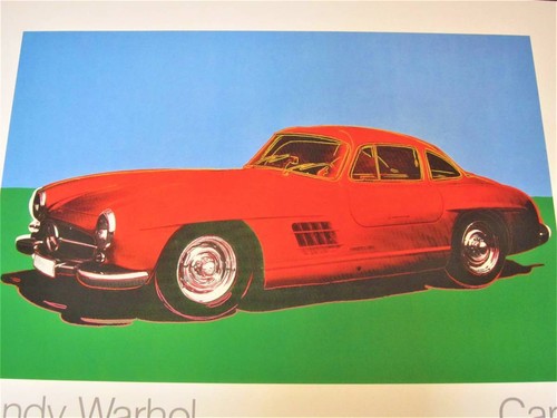 ANDY WARHOL POSTER "Cars" Mercedes Benz Art Poster 1986 Vintage - Picture 22 of 24