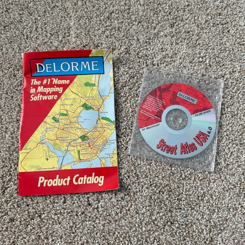 Delorme Street Atlas USA 4.0 CD-ROM for Macintosh V4.0M MAC 84300 1996 + Booklet