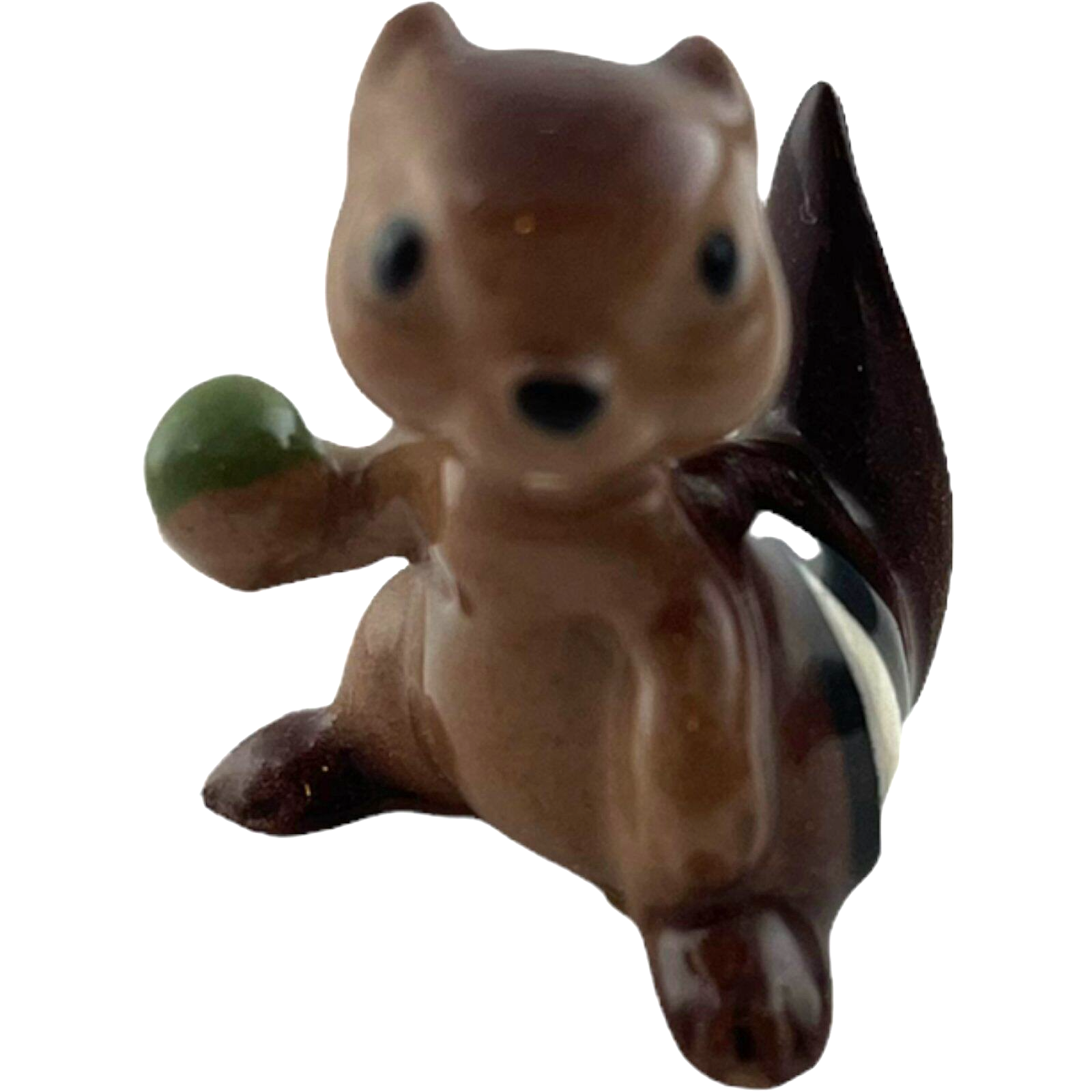 Brown Chipmunk 1 Inch Vintage Ceramic Figurine
