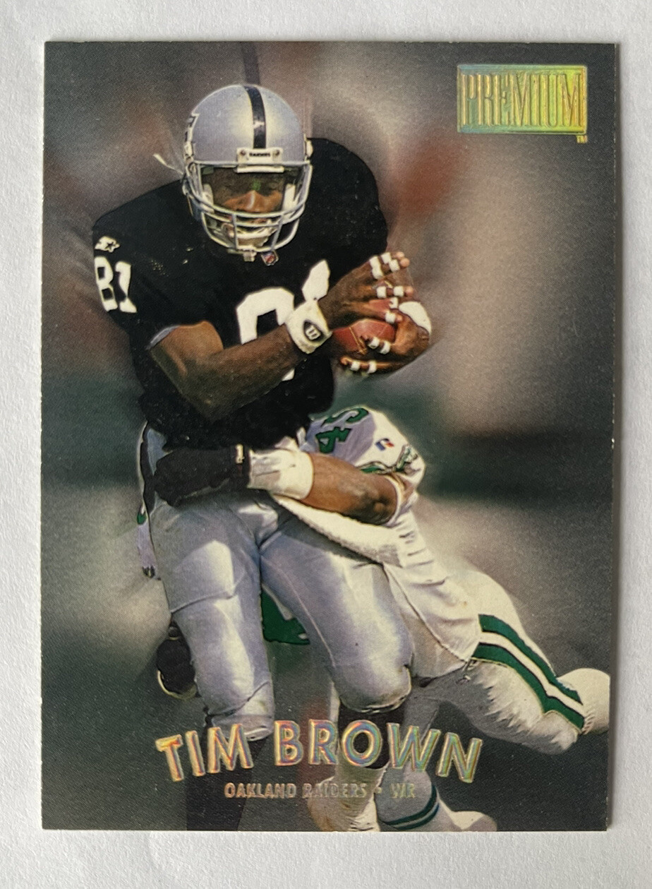 Tim Brown 1997 Skybox Premium Raiders Card #70 HOF, Excellent Condition