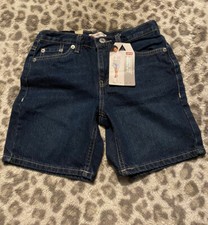 The Levi's  Kids Denim Girlfriend Midi Shorts are a vintage-inspired look