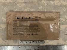 (1) Pouch - Bridgford Foods "Ready to Eat" MRE -  Tortillas, Shelf Stable