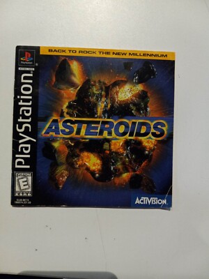 Asteroids Sony PlayStation 1 PS1 Game Black Label - Manual Only