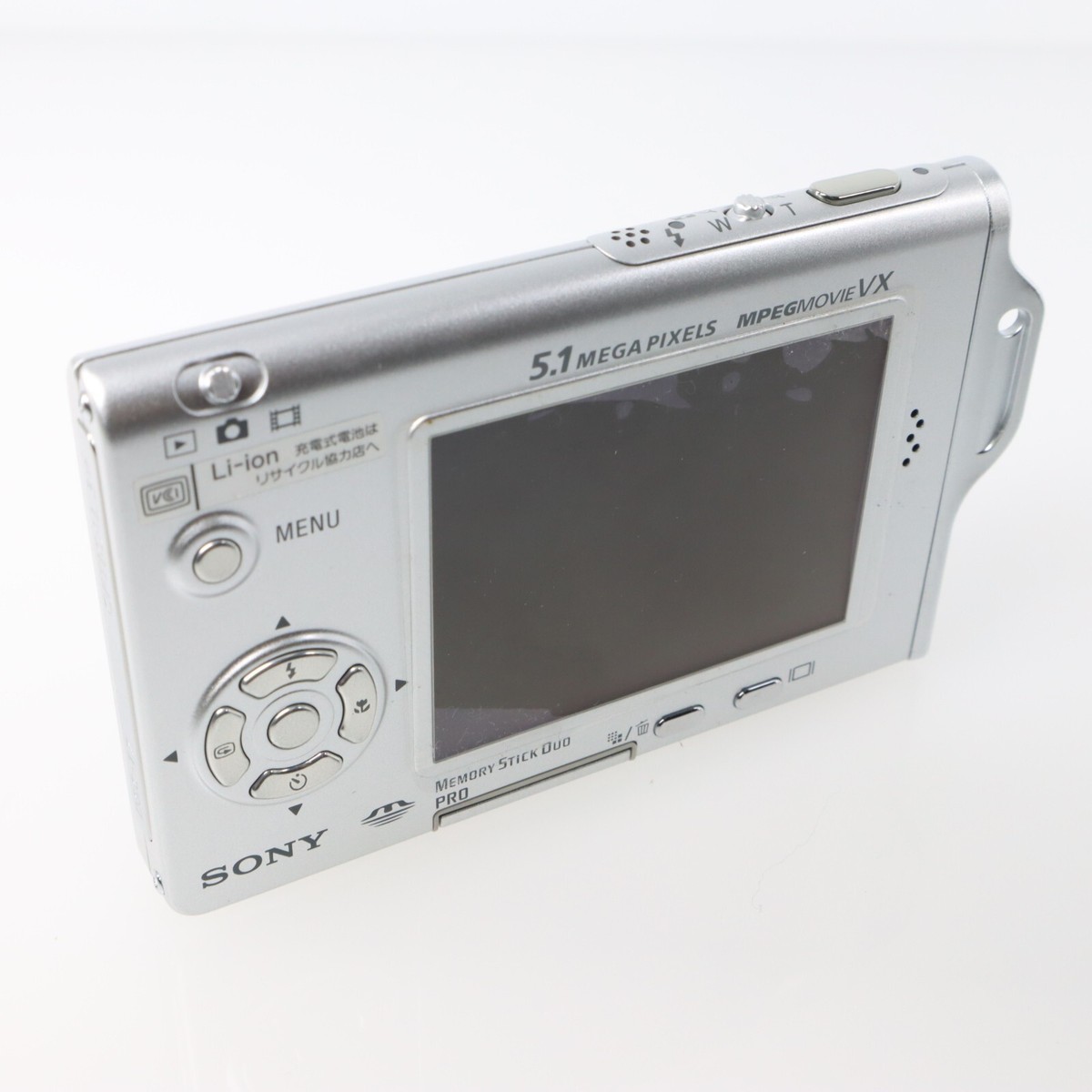 実写美⭕️【動作確認済】SONY Cyber-shot DSC-T7 シルバー Top Mint] Sony Cyber-Shot DSC-T7 Silver Slim & Compact