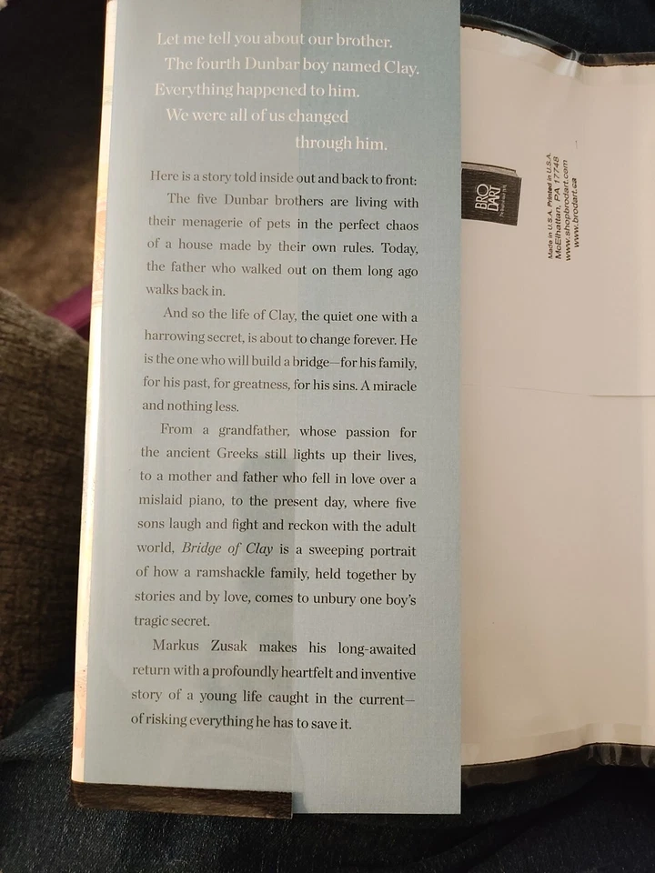 Bridge Of Clay-Markus Zusak-SIGNED!-TRUE First Edition/1st Printing-Brand New Foto 4 de 4