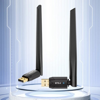 Bluetooth 5.4 Adapter 100M Long Range Bluetooth Dongle EDR USB For PC & DesktoGn