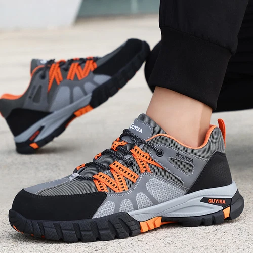 Men's Safety Work Shoes Steel Toe Lightweight Indestructible Boots Non-Slip - Picture 12 of 24