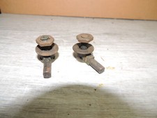 Bisagras de cabeza de gabinete para máquina de coser Franklin Treadle, par con arandelas y tuercas