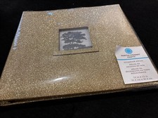 Martha Stewart Memory Keeper Scrapbook 12x12  Album Gold Glitter/Window- NEW