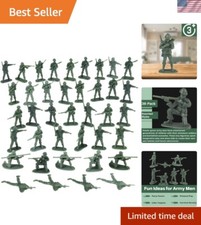 Classic Green Army Men Toy Soldiers - 36 Durable Figures for Kids' Fun