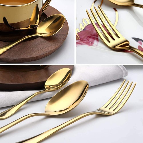 Silverware Set Modern Stainless Steel Flatware Set Service For 6(24 Pcs) - Picture 6 of 12