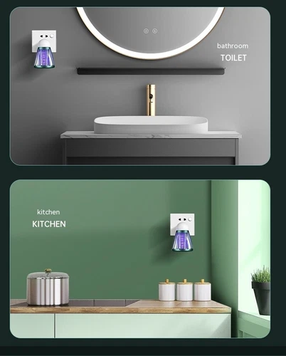 Household Automatic Bedroom Electric Shock Mosquito Killing Lamp - Picture 2 of 12