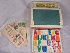 Fisher Price School Days Desk  Accessories Vintage 1972 Preschool Toy