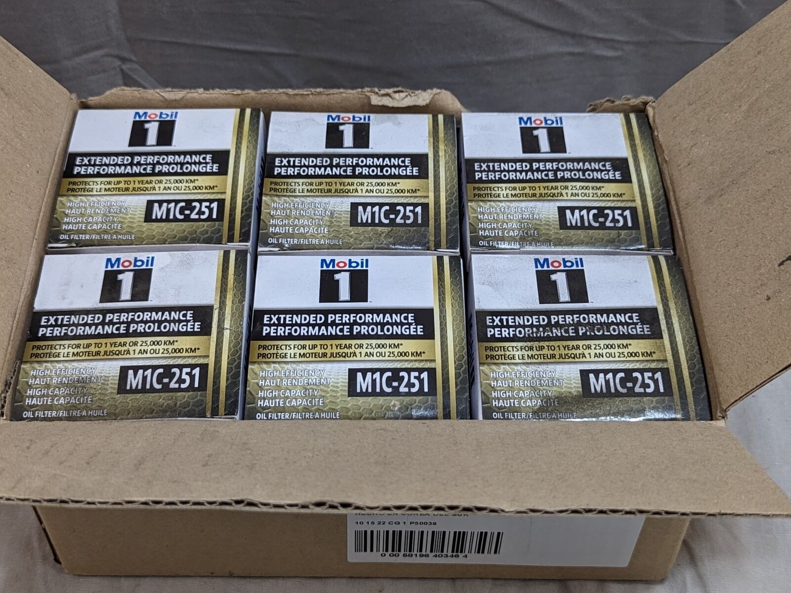 6 New Mobil 1 M1C-251 Oil Filters