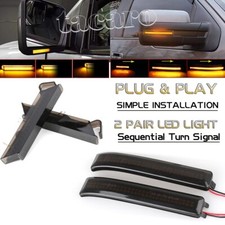 Led Side Mirror Turn Signal Lights For Ford F-150 2009 2010 2011 2012 2013 2014