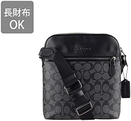 COACH ショルダーバッグ 4010 QBMI5 BLACK コーチ COACH コーチ ショルダーバッグ メンズ COACH チャコール
