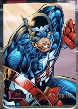 Captain America Marvel Card Magnet Refrigerator Fridge Novelty Altered
