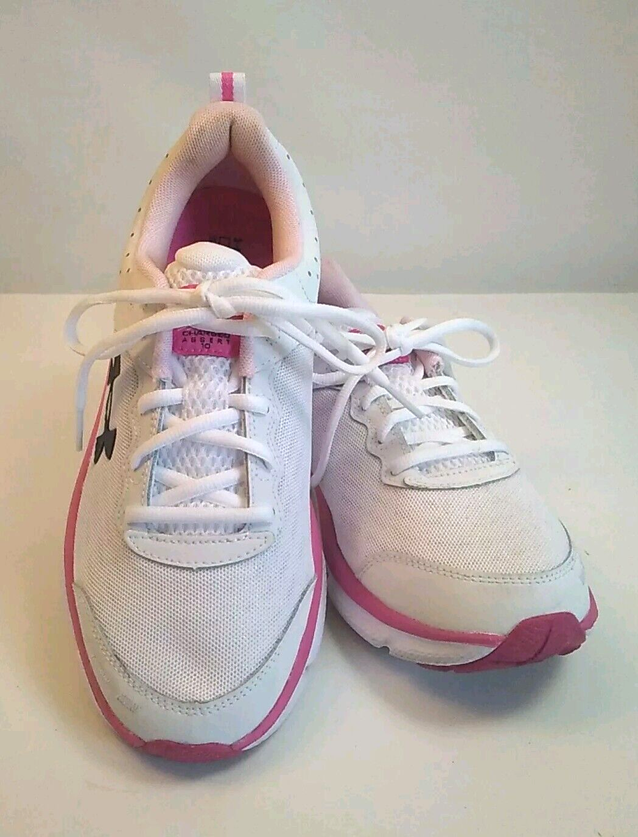 Women's Under Armour, Charged Assert 10 Running Shoe 3026179-102 White/Pink
