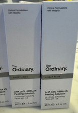 The Ordinary AHA 30  BHA 2 Peeling Solution 1 fl oz Fragrance-Free 2 boxes 