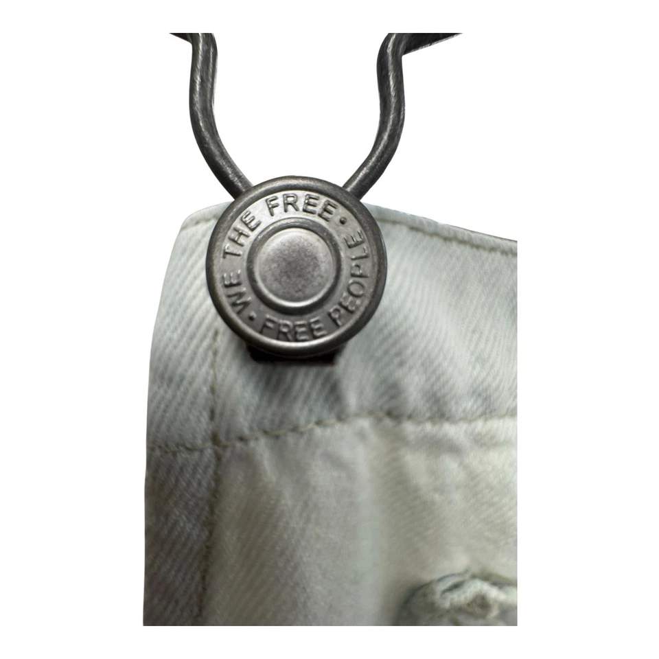 We the Free People Ziggy Overalls Women's L Light Wash Blue Denim Overalls - Image 2 of 4