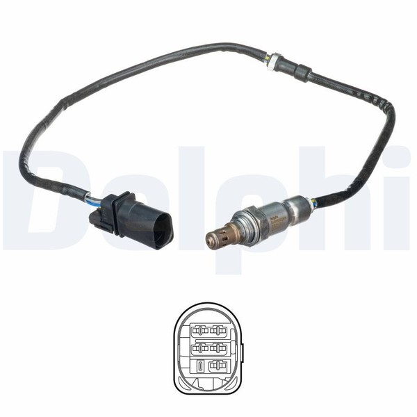 Delphi ES21091-12B1 Lambdasonde FüR Audi Seat Skoda VW-image
