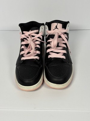 Air Jordan 1 Mid GS 5Y - 6.5 Women  Black White Arctic Punch