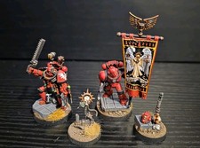 Warhammer 30k Horus Heresy MKIV Apothecary and herald Space Marine Bood angel 