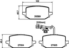 BREMSBELAGSATZ FÜR RENAULT KANGOO III GROSSRAUMLIMOUSINE - TEXTAR 2658902