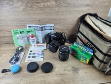 Canon EOS Rebel S 35mm Camera With Extra Lens And Accessories 35-80 80-200 Case