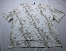 Comfrt Women's S/S Heavyweight Oversize Camo Tee EJ3 White Oak Size 3XL NWT