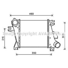 Ladeluftkühler luftgekühlt Aluminium passend für Nissan X-Trail T30