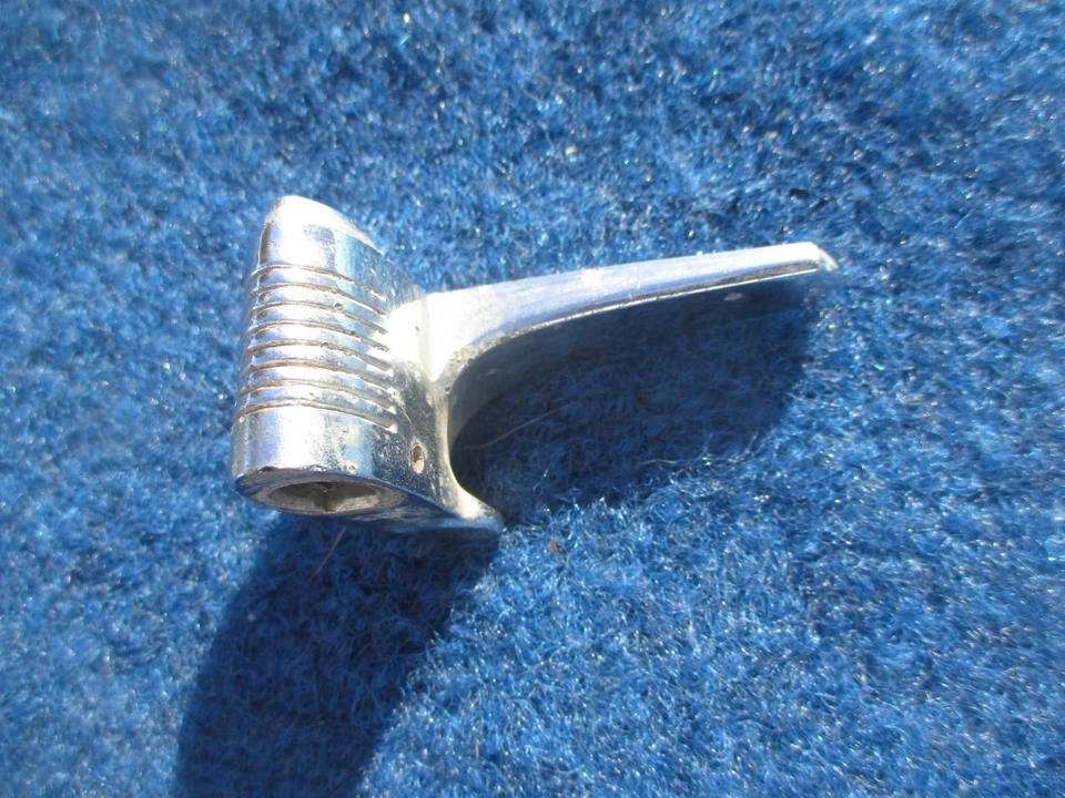 1956 1957 Lincoln Premier Capri Vent Window Handle Shinny Original Chrome - Image 3 of 4