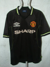 Vintage Original 1998 1999 Manchester United 3rd Aay Football Shirt L 46inch