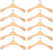 Baluue Mini Wooden Clothes Hangers for Dolls Bjd Doll Accessories Small Dollhous